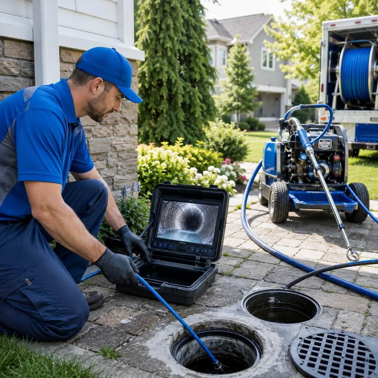 Outdoor drain cleaning professionals serving West Farmington, OH